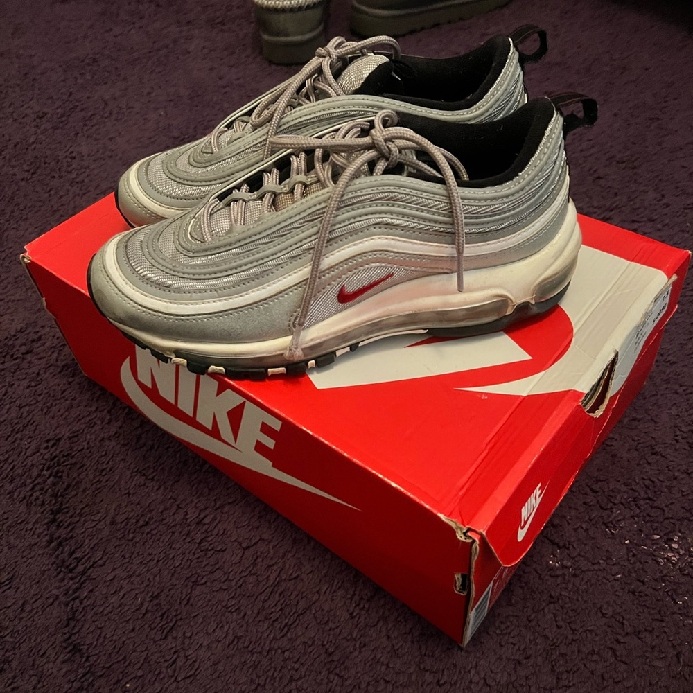 Air max 97 silver bullets womens size 7.5